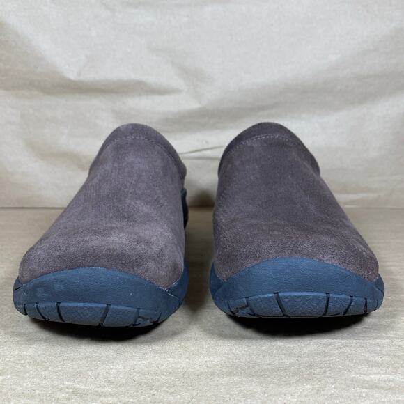 MERRELL Women 8.5 Encore Espresso Brown Sued Mules Slides Slip-On Clogs Loafers - Picture 3 of 11